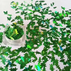 Heißer verkauf verwendet für nagel und harz handwerk glitter Weihnachten baum form glitter flake