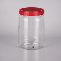 1 Gallone Weithals-PET-Gläser Direkt vom Hersteller, BPA-freie Klare Kunststoffbehälter mit Deckeln für Lebensmittelverpackungen