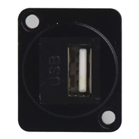 Module de montage sur panneau USB 2.0 et 3.0 avec interface fixée par vis pour extension de tableau de bord de châssis de PC