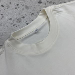 Streetwear Homme Manches Courtes Surdimensionné Plain Blank Boxy T-Shirts Coton de Haute Qualité T-shirt à Épaules Chutes Lourdes - Product Image 4