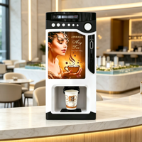 Distributeur automatique de café instantané à monnayeur, 3 saveurs, équipement commercial de distribution de boissons chaudes pour centre commercial