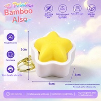 Porte-clés anti-stress créatif en PLA imprimé en 3D, motif soleil, étoile, nuage, nébuleuse, sonore, mignon, style chinois, gadget pour sac