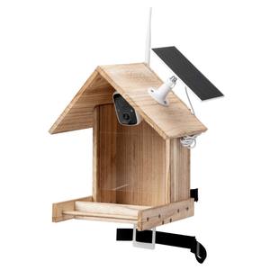 Mangeoire à oiseaux intelligente avec caméra à énergie solaire, mangeoire extérieure pour caméra d'observation des oiseaux avec caméra 200W 1080P, étui alimentaire 3,5 L, 128G SD - Product Image 4