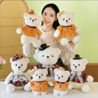 Nouveau ours en peluche poupée mignon cadeau d'anniversaire dessin animé couple mariage ours prix usine ours en peluche jouet