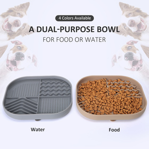 ชามอาหารสุนัขแบบกันลื่น ซิลิโคนเกรดอาหาร ปลอดสาร BPA ช่วยให้กินช้าลง - Product Image 5