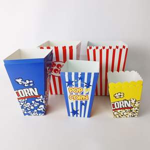 Cajas de Palomitas de Maíz Reutilizables de Cartón de Grado Alimenticio Directamente de Fábrica, Cajas de Palomitas Personalizadas con su Logotipo - Product Image 3