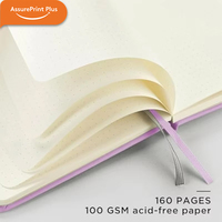 Carnet de notes A5 à pois, couverture rigide en PU, reliure cousue, 160 pages, papier épais anti-transparence 100 g/m², kit cadeau journalisation en cuir végétalien