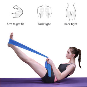 Bandes élastiques plates d'étirement de yoga avec logo personnalisé Bandes de résistance en latex et <span class=keywords><strong>caoutchouc</strong></span> Bandes d'exercice de fitness pour entraînement physique et thérapie physique - Product Image 5