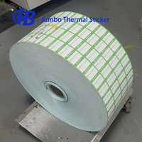 Thermopapier-Etiketten 58x40mm Rote Vorderseite und Weiße Rückseite Bestseller Thermopapier-Etiketten