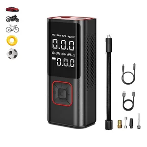 Hot Sale Mini Digital Display Handheld Tire Inflators LED Wireless Air Compressor ABS Cordless Air Pump For Car Ebike Ball