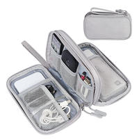 Pochette de rangement pour câbles de voyage, accessoires électroniques, étui de transport portable, imperméable, double couche, sac de rangement tout-en-un