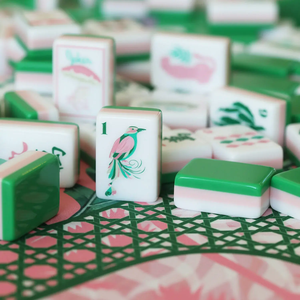 Tapis de jeu de Mahjong américain OEM en acrylique vert, pliable, écologique, pour 4 joueurs, vente chaude directe usine - Product Image 1