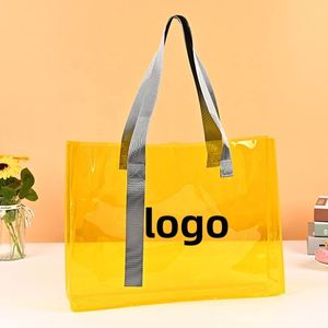Bolsa de Mano de PVC Transparente Iridiscente, Colorida, de Gran Capacidad, con Dos Asas, para Compras, Picnic y Actividades Diarias - Product Image 6