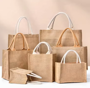 Großhandel Leinen Brautjungfern-Geschenktasche mit Canvas-Griff Einzigartiges Design für Hochzeitsfeier mit Transparentem PVC-Fenster Marke <span class=keywords><strong>PERSERVE</strong></span> - Product Image 4