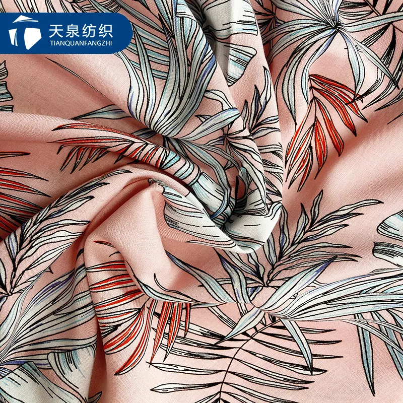 Stock lot imprimé 100 rayonne challis tissu textiles pour vêtements tissés design tricoté 100% tissu tissé imprimé rayonne personnalisé