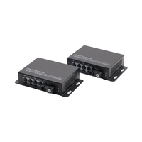 Convertisseur de média à fibre optique 4 canaux monomode 20 km Multiplexeur PCM Transmetteur audio-vidéo avec Wi-Fi pour