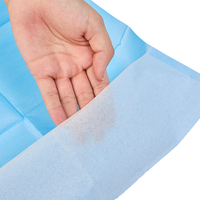 Bavoirs jetables pour personnes âgées, 2 plis, en papier PE imperméable, avec poche et attaches, pour les soins aux personnes âgées en maison de retraite, vente en gros