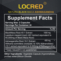 Personnalisez 60 capsules de Maca noire avec Ashwagandha pour la vitalité, le soutien contre le stress et l'énergie – Complément alimentaire à marque privée – Fabricant