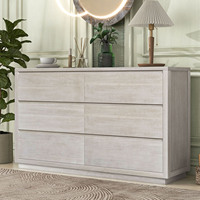 Commode à tiroirs pour salon, meubles de chambre à coucher modernes, bois massif, 6 tiroirs pour chambre à coucher