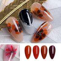 Collection transparente de jade nude populaire échantillon gratuit nudiste de couleur OEM marque privée logo vernis gel couleur jade