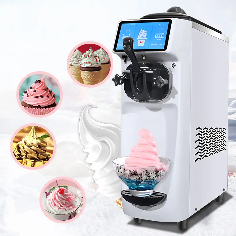 Cafè-Eiscreme-Hersteller Soft-Serve-Eiscreme-Herstellungsmaschine für Unternehmen hausgemachtes Eis