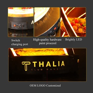 ชั้นวางถาดผลไม้เรืองแสง KTV สำหรับไนท์คลับอุปกรณ์บาร์แบบโลหะใช้ไฟ LED ถาดเสิร์ฟขนมสุดสร้างสรรค์ - Product Image 6