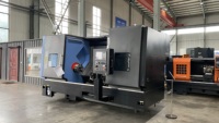 Tour CNC à banc incliné horizontal DONGS, commande Fanuc, mono-broche, machine-outil d'usinage TCK600DY, centre de tournage et de fraisage CNC
