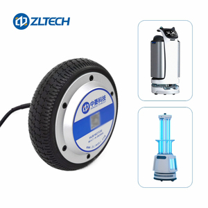 ZLTECH 6,5 pulgadas eje único 24V-48V 350W 150kg Robot de carga sin escobillas Gearless <span class=keywords><strong>DriveW</strong></span> Heel Hub Servomotor con codificador de 4096 cables - Product Image 3