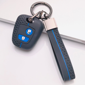 Étui de clé de voiture sport avec porte-clés pour Peugeot 107 108 206 207 307 308 et Citroën C1 C2 C3 C4 C5 <span class=keywords><strong>Saxo</strong></span> – Accessoire durable pour clé de voiture - Product Image 4