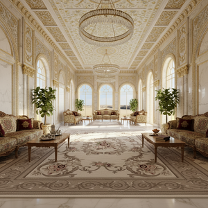 Tappeto di Lusso Fatto <span class=keywords><strong>a</strong></span> <span class=keywords><strong>Mano</strong></span> in Stile Islamico, Moderno Tappeto Astratto di Grandi Dimensioni per Soggiorno, Camera da Letto e Corridoio - Product Image 4