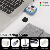 Cappello LED con Torcia, Unisex, Ricaricabile USB, Senza Mani, 4 LED, Berretto Invernale Luminoso per Viaggi, 100% Acrilico