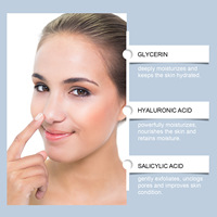 HOYGI Patch Hydrocolloïde Nettoyant Doux pour le Nez à l'Acide Salicylique – Soin des Pores, Élimination des Points Noirs et Points Blancs, Huile pour la Peau