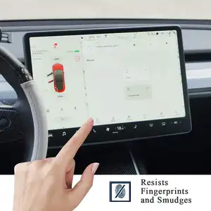テスラモデル3 X YS用の高透明カーナビゲーションディスプレイスクリーンアンチスクラッチ防爆強化ガラススクリーンプロテクター
