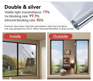 PET Film for <strong>Window</strong> <strong>Mirror</strong> Reflective Insulation Film Clear Silver Guangzhou Glass Film Building Solar Control Privacy <strong>Foil</strong> - Product Image 5