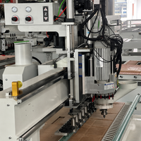 Machine de découpe et de perçage CNC intégrée multi-broches avec changeur d'outils automatique pour meubles en panneaux, norme CE ISO