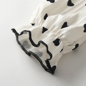 Ensemble 2 pièces pour bébé fille, combinaison à manches longues avec chapeau, tenue triangulaire, printemps-automne - Product Image 2