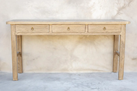 Meubles de maison rustiques antiques chinois décoration classique bureau orme récupéré Table Console de salon en bois massif