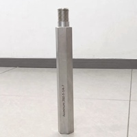 Tige d'extension hexagonale professionnelle en aluminium 1-1/4"-7 UNC légère, résistante à la corrosion, pour perçage de carottage diamanté dans le béton