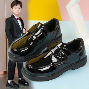 Boys British Style Leather <b>Shoes</b> 2026 New Spring Autumn Black <b>Soft</b> Sole Kids School Uniform <b>Shoes</b> For Primary Students - Product Image 3