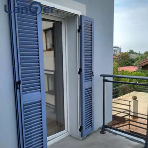 Puertas de Celosía Interiores con Marco de Acero Reforzado y Ventilación de Seguridad para Hotel, Puerta de Celosía de Vidrio con Función de Ventilación - Product Image 2