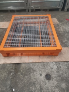 Conteneurs de stockage pliables <span class=keywords><strong>en</strong></span> acier Q235 robustes et personnalisés avec fermeture <span class=keywords><strong>à</strong></span> bouton pour la manutention de matériaux sur camion <span class=keywords><strong>à</strong></span> plateau, <span class=keywords><strong>palette</strong></span> <span class=keywords><strong>en</strong></span> acier - Product Image 3