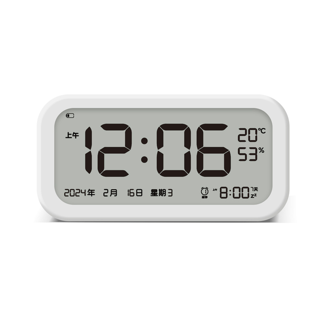 Multifunction Intelligent LCD Screen Visualization Timer Calendar/Alarm/Temperature Smart ABS Large for Home Use