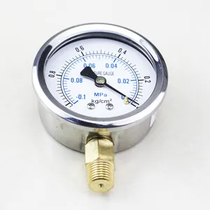 YN بوردون أنابيب الميكانيكية الهواء قياس الضغط ل الغازية والسائلة الوسائط المانومتر مقياس ضغط تفريغ الهواء الصانع