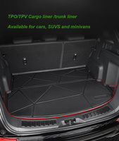 Tapis de voiture 3D TPE imperméables et antidérapants, tapis de coffre arrière pour Renault Megane 3 2019, tapis de coffre intérieur