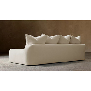Canapé en lin doux et confortable - Product Image 1