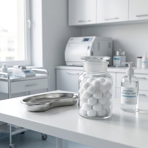 Boules de coton pur à haute absorption, boules de coton médicales chirurgicales dégraissées jetables pour l'hygiène de la peau - Product Image 5