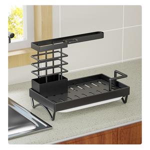 Estante de Almacenamiento de Cocina Moderno y Ecológico, Montado en la Pared para Uso en Hoteles, Incluye Soporte para Paños, Escurridor de Platos, Cesta para Esponjas - Product Image 5