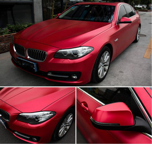 1.52*18m Pvc Satin Rouge Fuchsia Rose Mat Satin Chrome Diamant Perle Métallique Vinyle Adhésivos Wrap <span class=keywords><strong>Film</strong></span> Autocollant Rouleaux Pour Voiture - Product Image 3