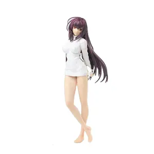 Boneka anak perempuan Anime Jepang sweter seksi diam malam sweter seksi uniseks mainan kartun pakaian rumah aktivitas PVC Model patung tokoh