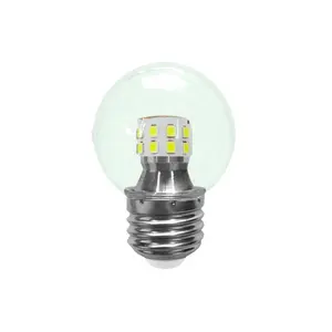 LED電球インテリジェント3色光源電球G45ボールシャンデリアe27ネジ省エネランプ